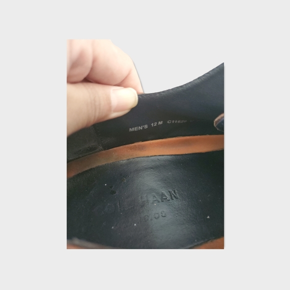 Cole Haan Mens 12M Grand OS Leather Lenox Hill Split Toe Oxfords - Picture 12 of 15